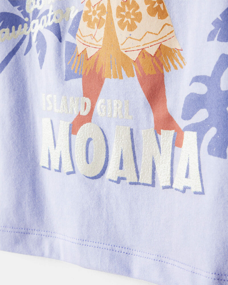 Filles - T-shirt &agrave; manches courtes &agrave; imprim&eacute; Moana Disney&copy; - Bleu, image 2 sur 3 diapositives