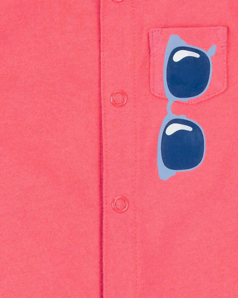 Baby Boy Sunglasses Snap-Up Romper, image 2 of 3 slides