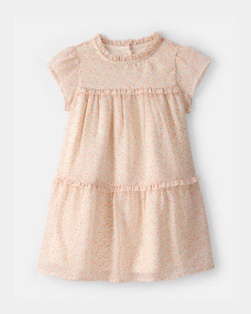 Toddler Girl Floral Tiered Dress - Pink, 