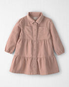 Toddler Girl Organic Cotton Corduroy Dress, image 1 of 6 slides