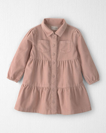 Toddler Girl Organic Cotton Corduroy Dress, 