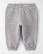 B&eacute;b&eacute; - Emballage de 2 pantalons de jogging en jersey bouclette de coton biologique, image 2 sur 5 diapositives