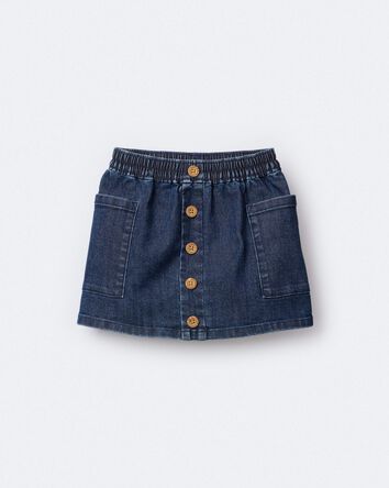 Tout-petit fille - Jupe en denim avec poches Otter - Bleu, 