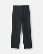 Boys Microfleece Wide-Leg Pants - Black, image 2 of 4 slides