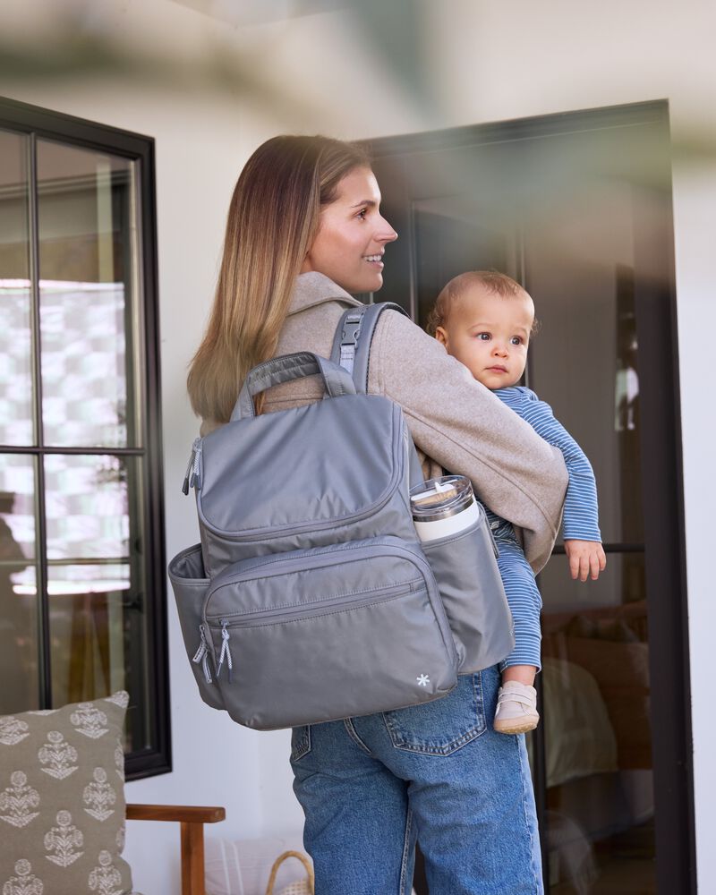 Forma Next Backpack Diaper Bag - Grey, image 5 of 7 slides