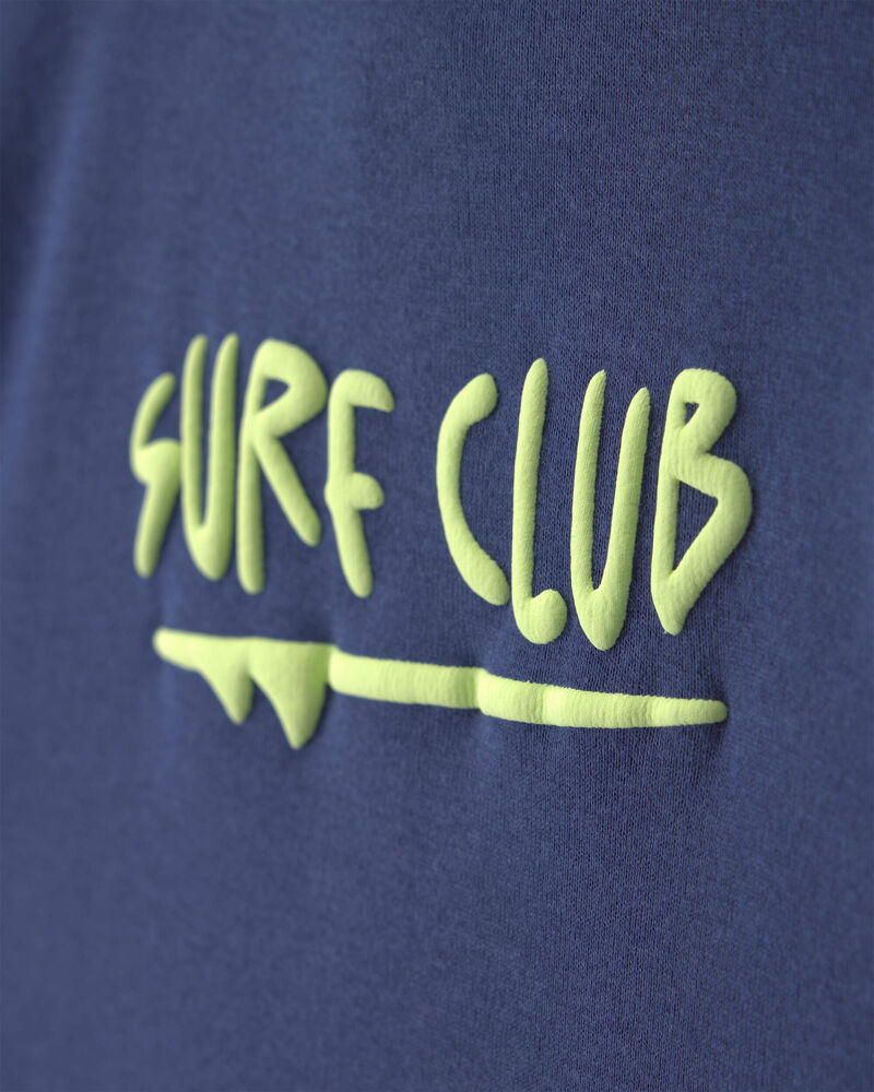 Baby Boy 'Surf Club' Short Sleeve Romper - Navy Blue, image 3 of 6 slides