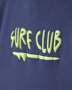 Baby Boy 'Surf Club' Short Sleeve Romper - Navy Blue, image 3 of 6 slides
