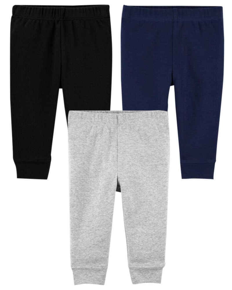 Baby 3-Pack Pull-On Pants, image 1 of 1 slides