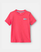 Tout-petit gar&ccedil;on - T-shirt &agrave; imprim&eacute; requin - Orange, image 1 sur 4 diapositives