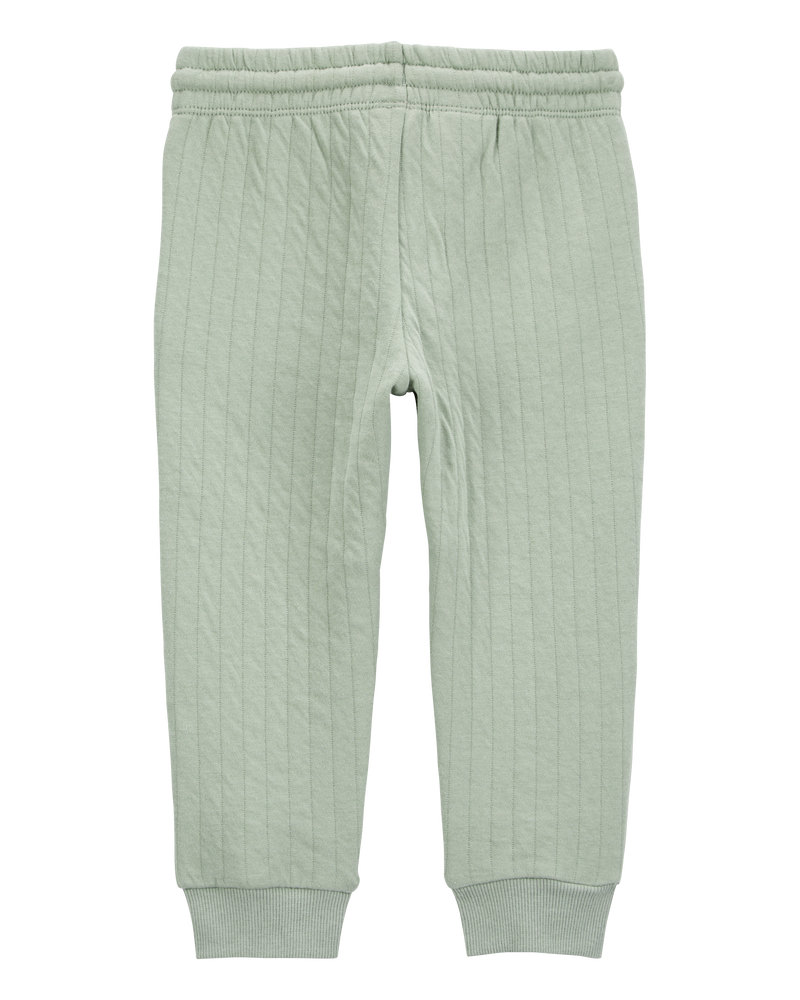 Bébé Pantalon de jogging matelassé à enfiler - Vert, image 2 sur 4 diapositives