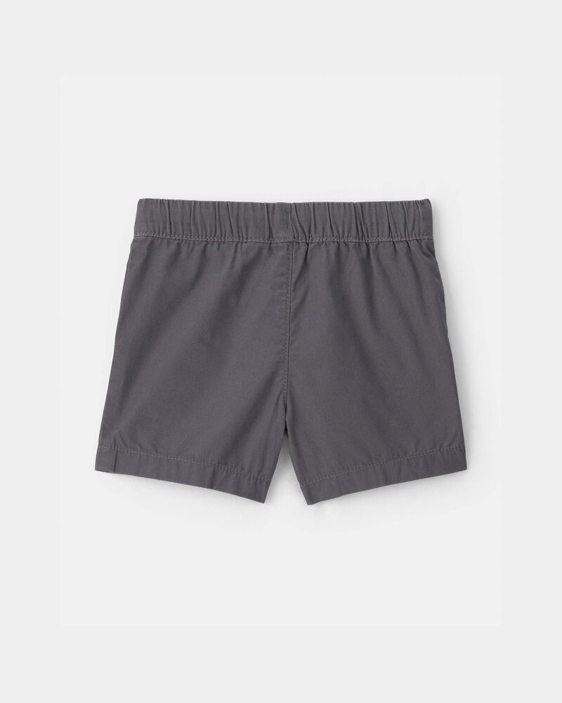 Baby Boy Canvas Shorts - Grey, image 2 of 4 slides