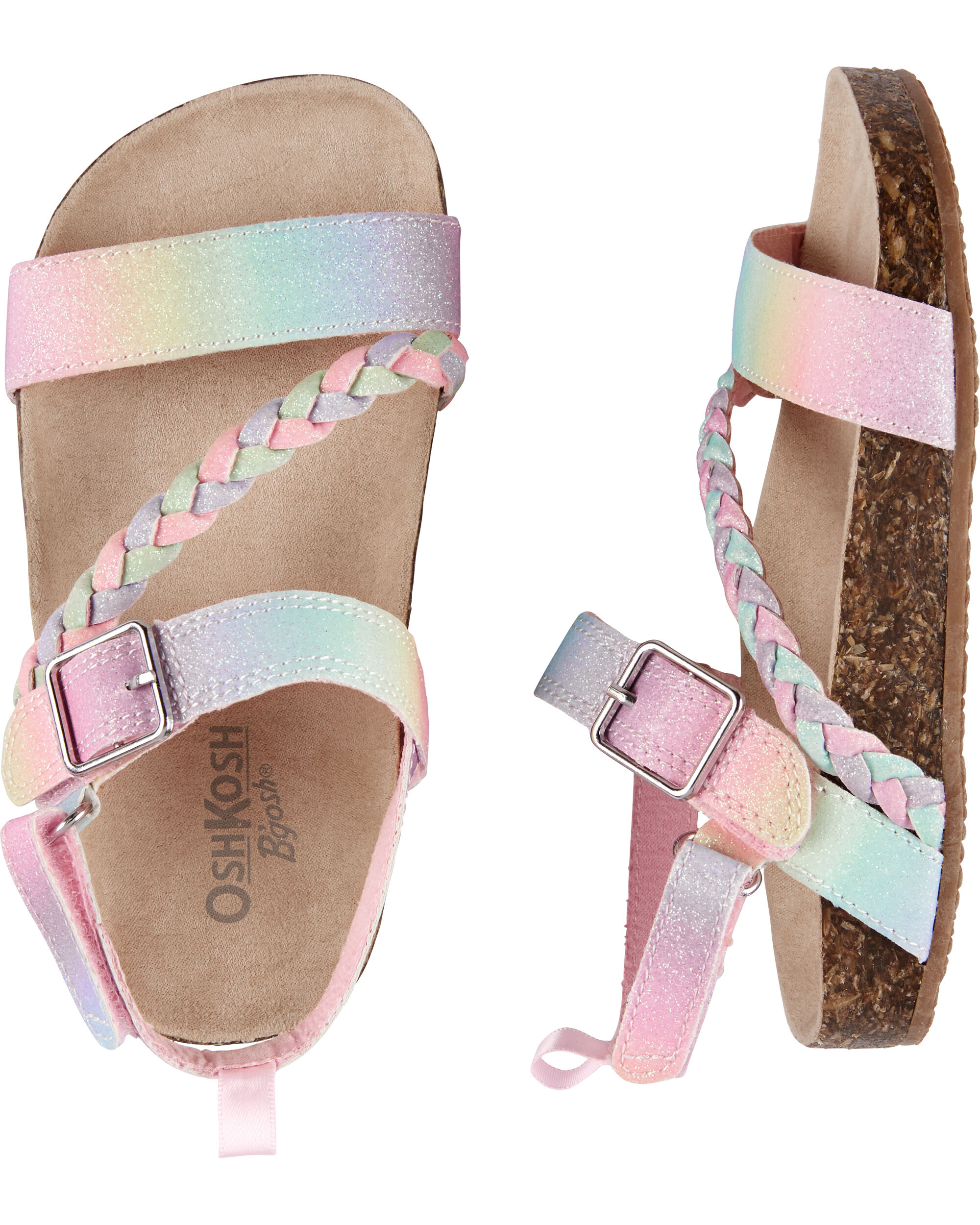 rainbow baby sandals