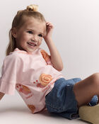 Toddler Girl Scalloped Short in Denim, image 3 of 7 slides