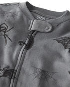 Baby Organic Cotton Sleep & Play Pyjamas in Spooky Creatures Print, image 2 of 5 slides