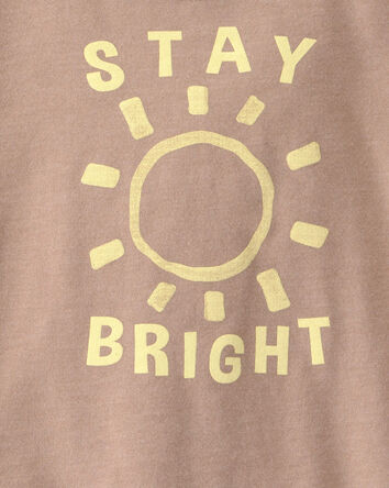 Baby Boy 2-Piece 'Stay Bright' Top & Short Set - Brown, 