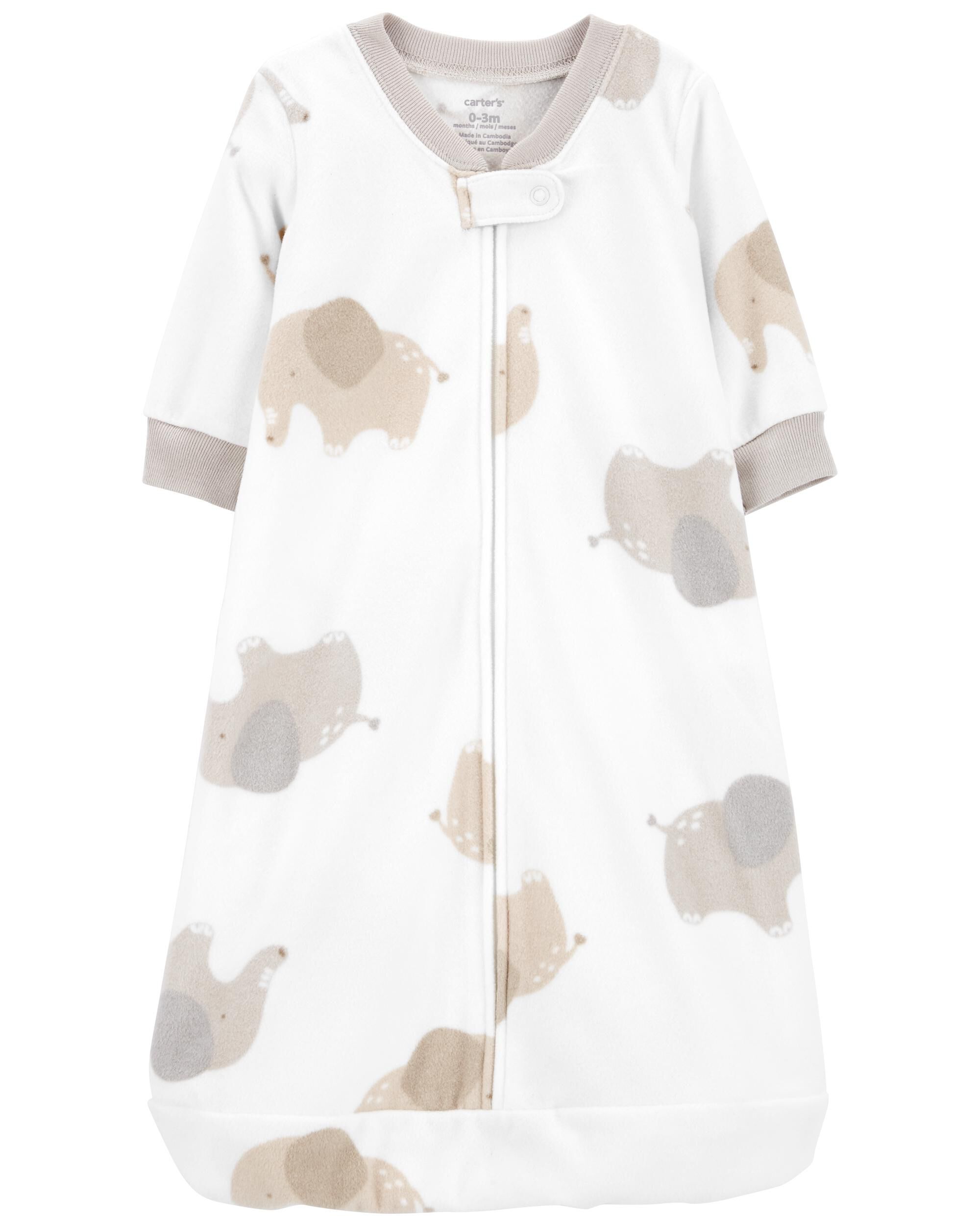 Elephant Fleece Sleep Bag