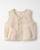Baby Recycled Teddy Fleece Vest, image 1 of 3 slides
