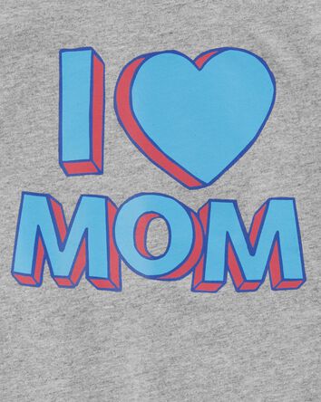 Enfant en bas âge T-Shirt Imprimé I Love Mom, 
