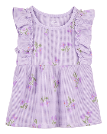 Toddler Floral Short-Sleeve Fashion Top - Floral, 