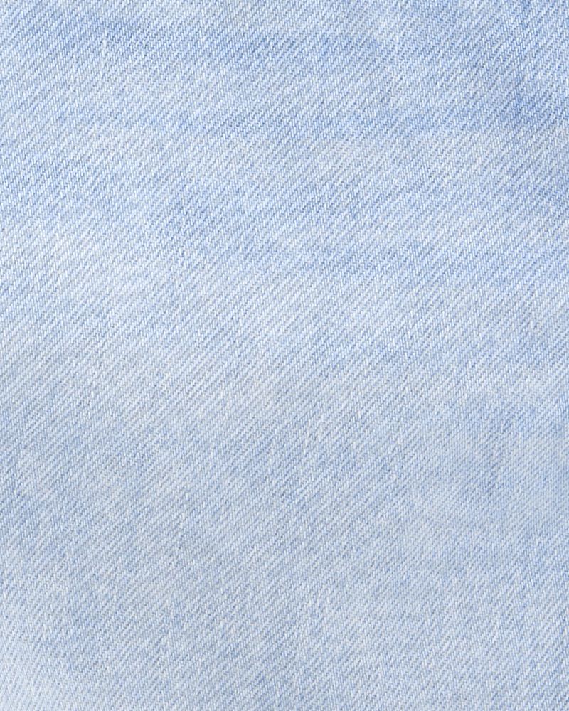 Kid Iconic Denim Shortalls - Blue, image 3 of 5 slides