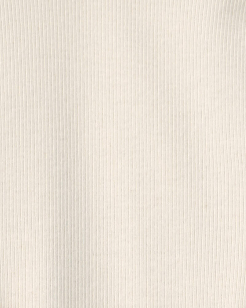 Girls 2-Pack Organic Cotton Ribbed Mock Neck Tops, image 3 of 5 slides