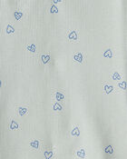Toddler Girl 2-Pack Heart Print Cotton Long-Sleeve Top - Green/Pink, image 3 of 4 slides