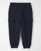 Toddler Boy Organic Cotton French Terry Cargo Pants, image 2 of 5 slides