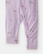 Baby Girl Fairytale 2-Way Zip PurelySoft Sleeper - Purple, image 6 of 8 slides
