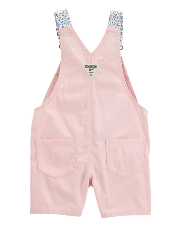 Toddler Heart Knit Shortalls - Pink, 