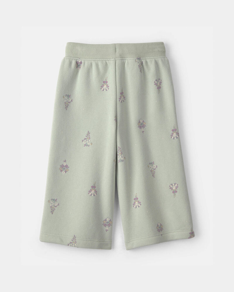 B&eacute;b&eacute; fille - Pantalon de sport &agrave; motif floral &ndash; Vert, image 2 sur 3 diapositives