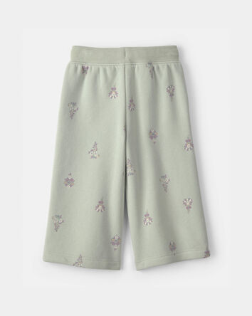 Baby Girl Floral Active Pants - Green, 