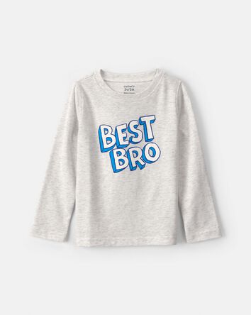 Toddler Boy 'Best Bro' Long-Sleeve Graphic Tee - Grey, 