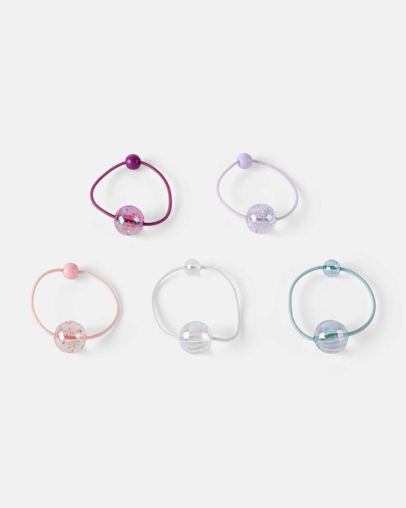 Girls 5-Pack Glitter Hairbands, image 1 of 1 slides