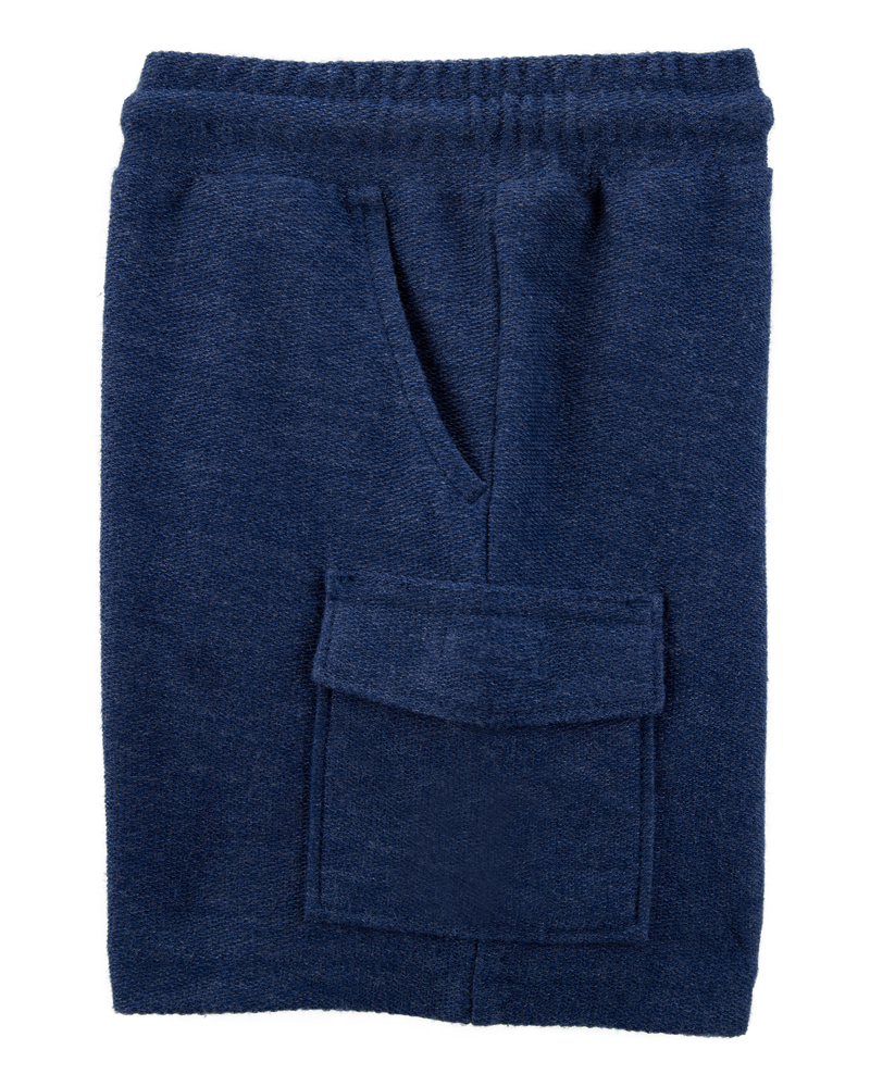 Toddler Cotton Shorts - Navy, image 3 of 5 slides