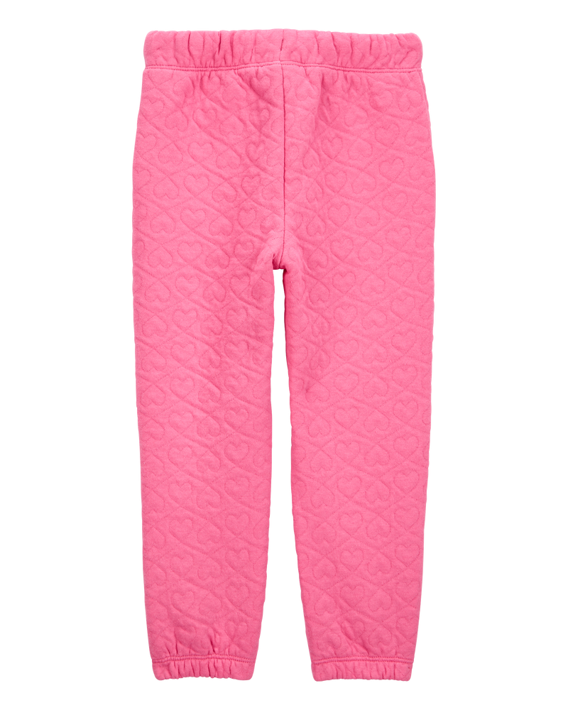 Bébé Pantalon tricoté à cœurs - Rose, image 2 sur 4 diapositives