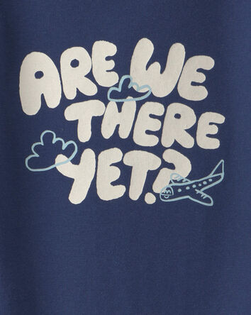 Baby Boy 'Are We There Yet?' Long-Sleeve Graphic Bodysuit - Navy Blue, 