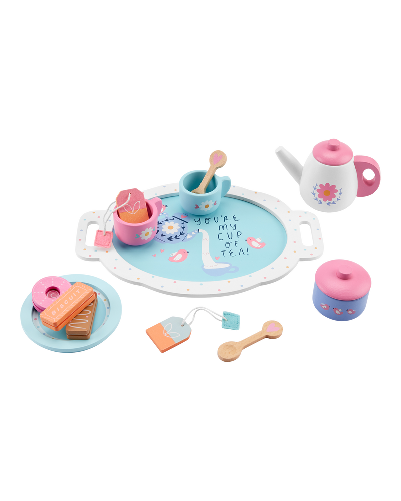 Toddler wooden tea set online