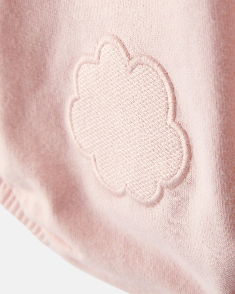 Baby Girl Bunny Bubble Romper & Hat Set - Pink, image 3 of 6 slides
