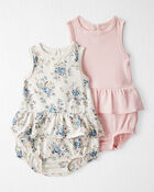 Baby 2-Pack Organic Cotton Bubble Rompers, image 1 of 5 slides