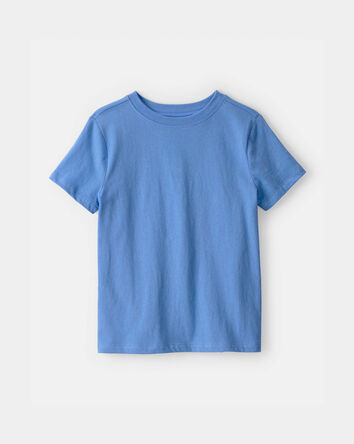 Jeune - T-shirt solide - Bleu, 
