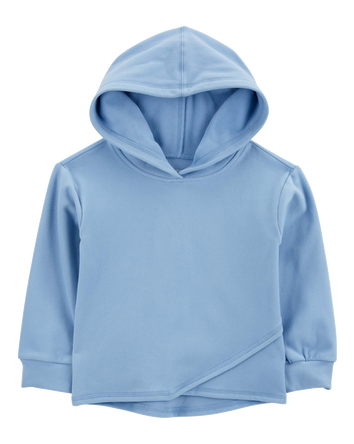 Baby Criss Cross Fleece Hoodie - Blue, 