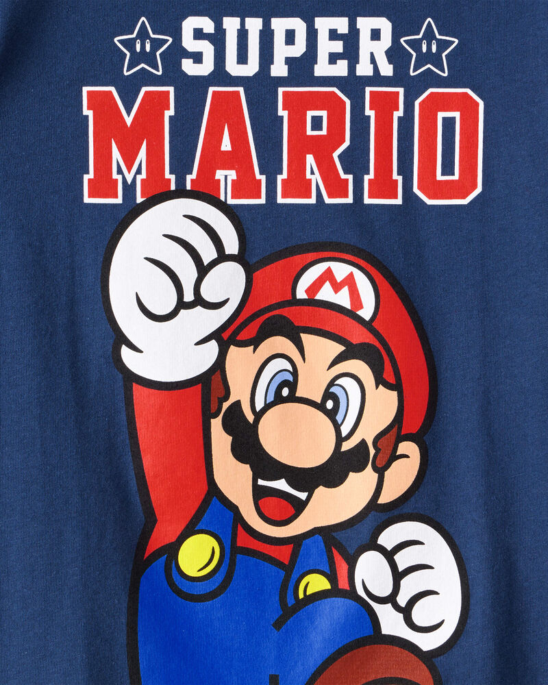 Toddler Boy Super Mario Short-Sleeve Graphic Tee - Blue, image 2 of 2 slides