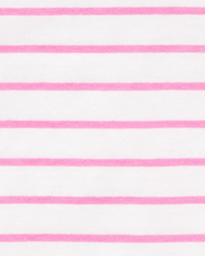Baby Striped Short-Sleeve Tee - Pink, image 2 of 3 slides