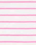 Baby Striped Short-Sleeve Tee - Pink, image 2 of 3 slides
