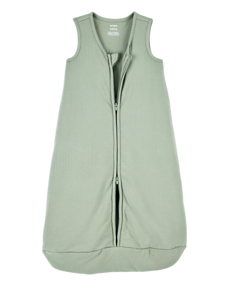 Bébé Gigoteuse PurelySoft à fermeture à glissière à 2 sens - Vert, image 2 sur 5 diapositives