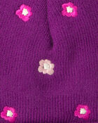 Tout-petit fille - Tuque Stripy Kombi - Mauve, image 2 sur 2 diapositives
