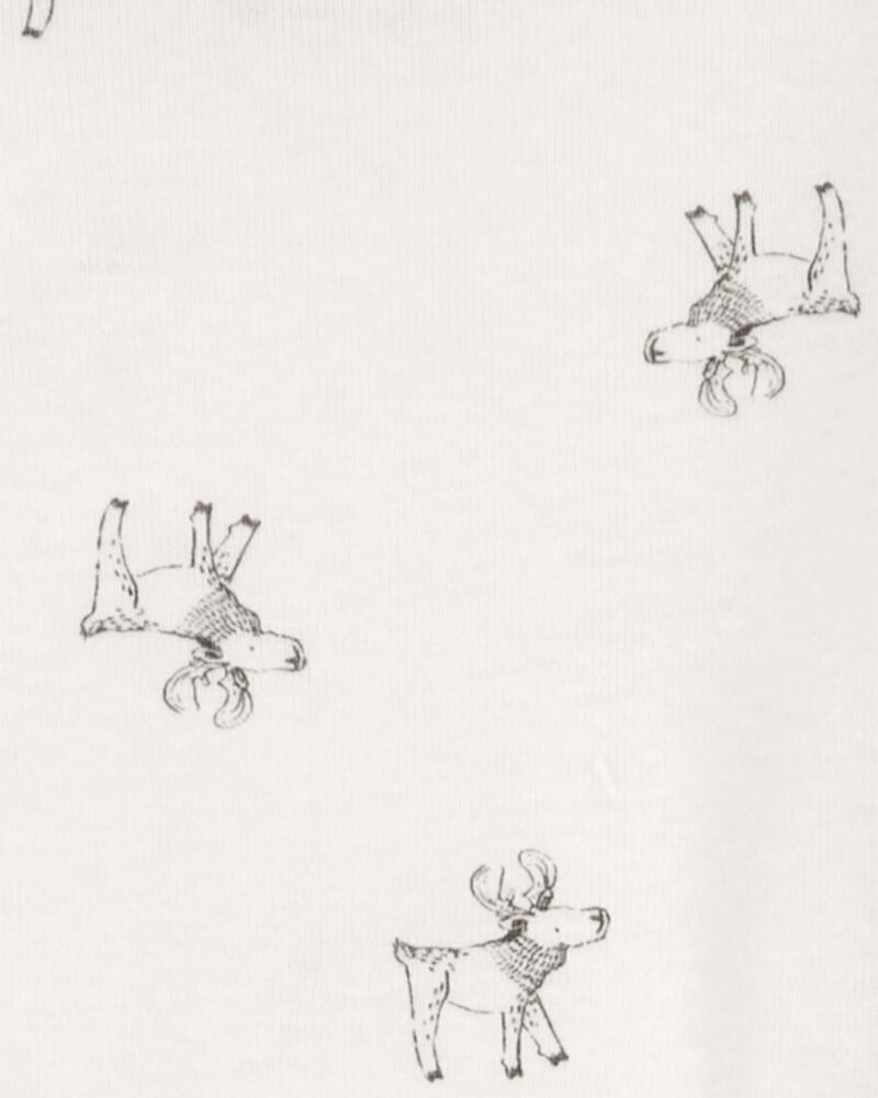 Baby 4-Pack Long-Sleeve Winter Animals Bodysuits, image 2 of 7 slides