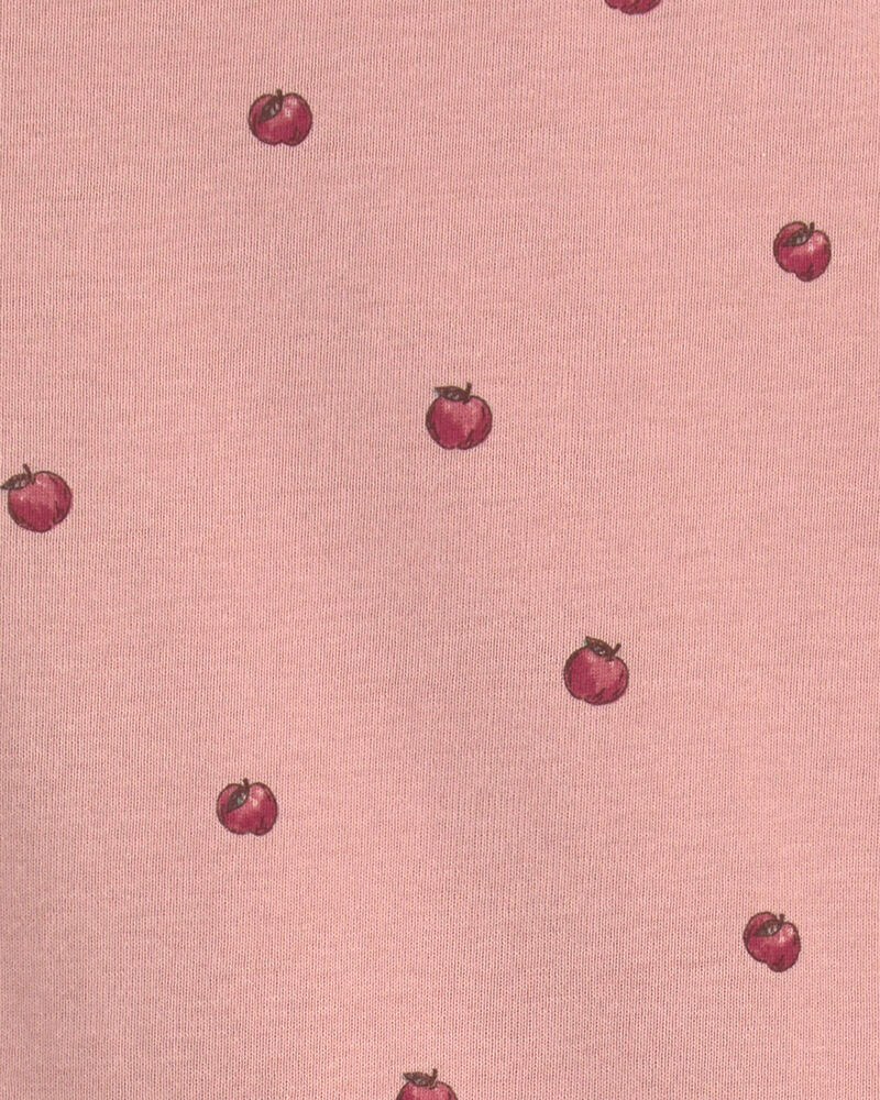 Toute-petit fille - Pyjama 2 pi&egrave;ces en coton biologique &agrave; motif pomme, image 3 sur 3 diapositives