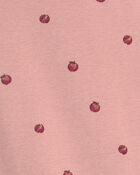 Toute-petit fille - Pyjama 2 pi&egrave;ces en coton biologique &agrave; motif pomme, image 3 sur 3 diapositives