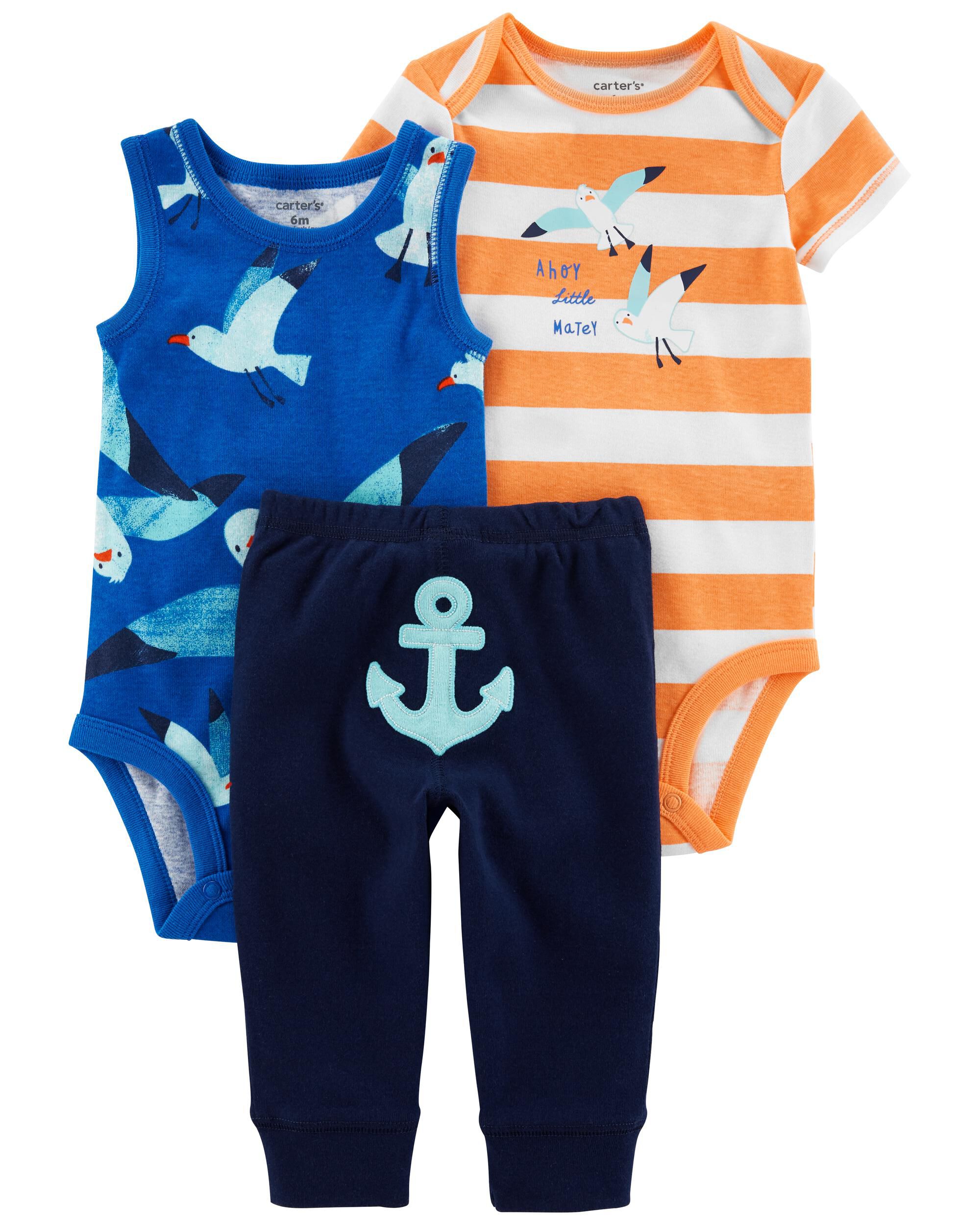 3 Piece Anchor Outfit Set